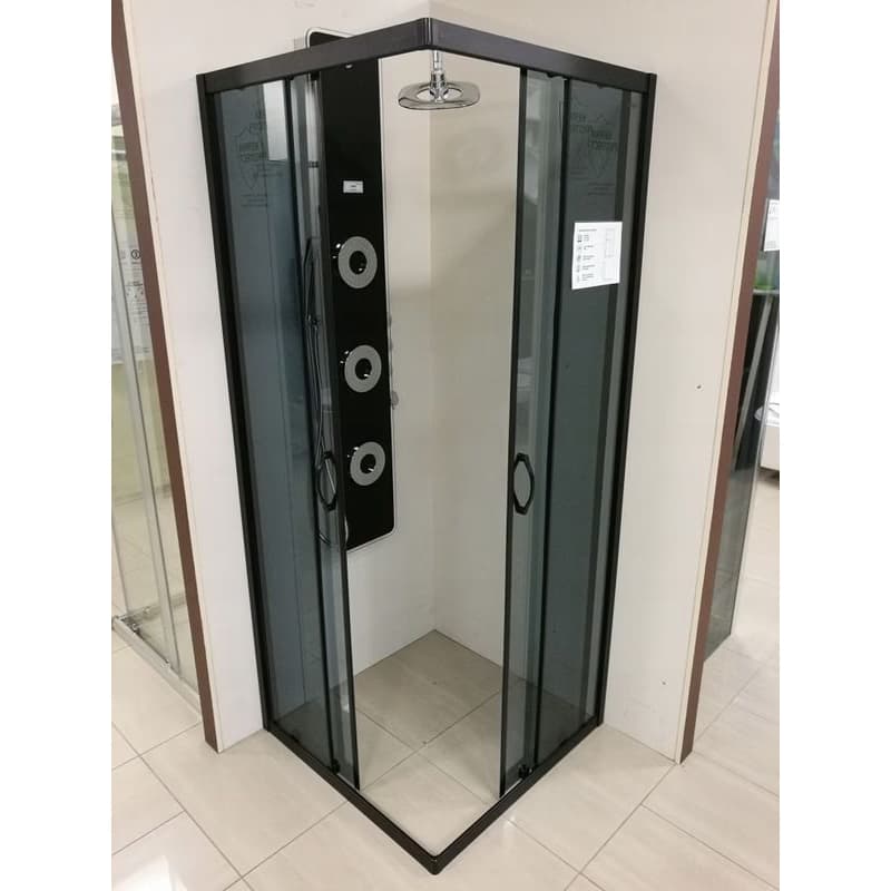 KERRA - Sprchová kabína Tiara Square 90x90 štvorcová (čierna) 5907548109392 3