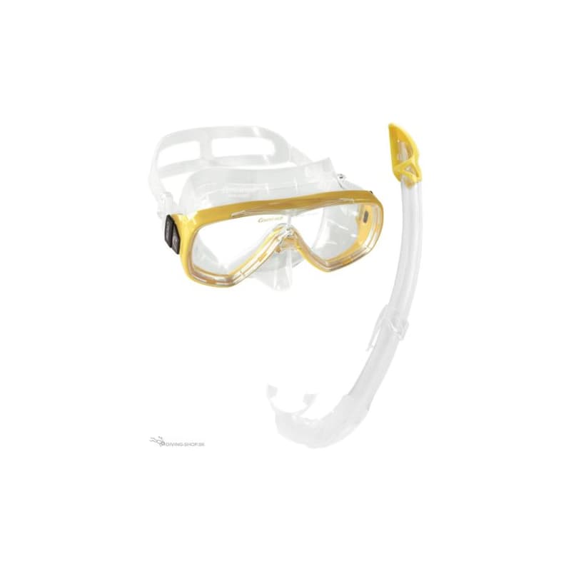 Potápačský šnorchlovací set CRESSI ONDA + MEXICO COMBO CLEAR YELLOW