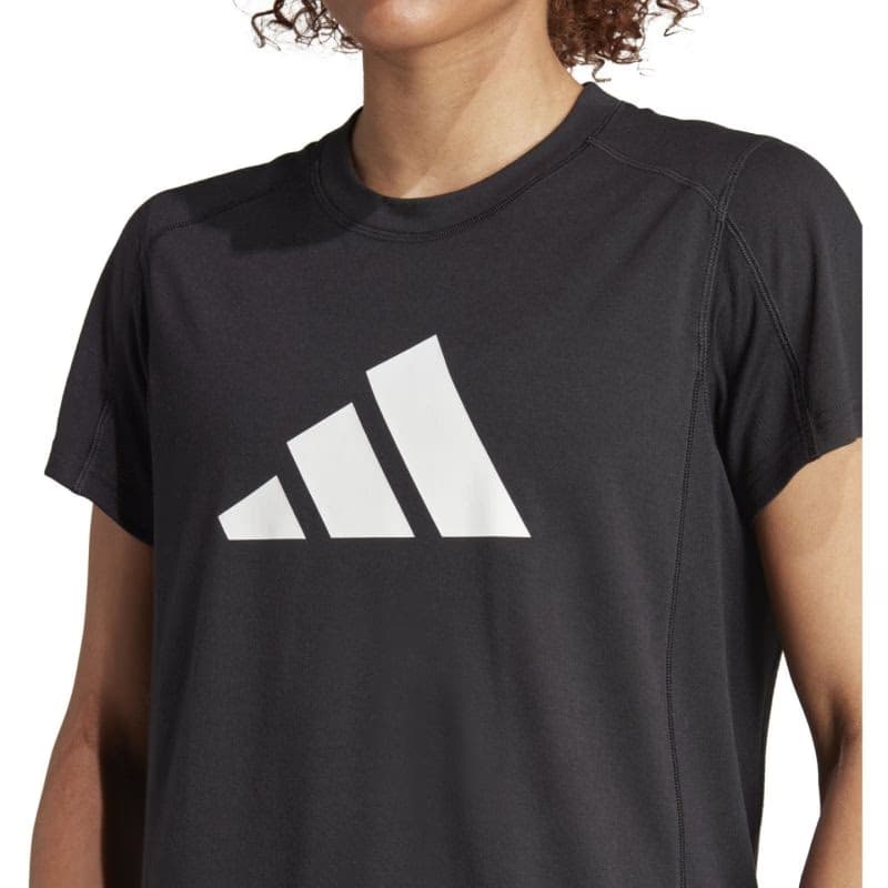 Dámske tréningové tričko s krátkym rukávom ADIDAS WE LOGO T BLACK WHITE 2
