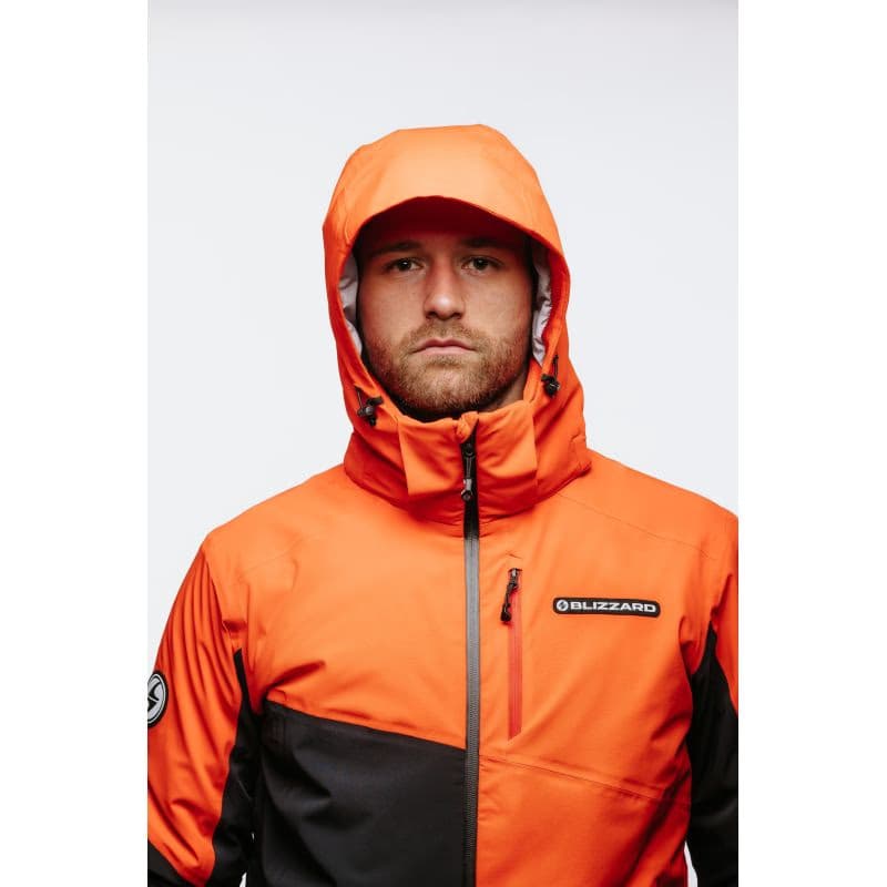 Pánska lyžiarska bunda s kapucňou BLIZZARD Ski Jacket Berwang, cherry red black 2