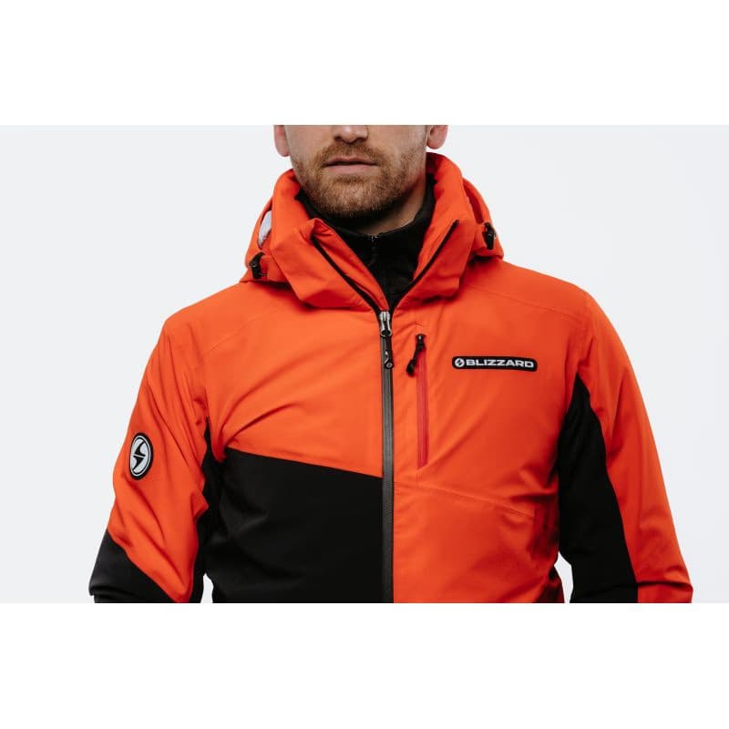 Pánska lyžiarska bunda s kapucňou BLIZZARD Ski Jacket Berwang, cherry red black 6