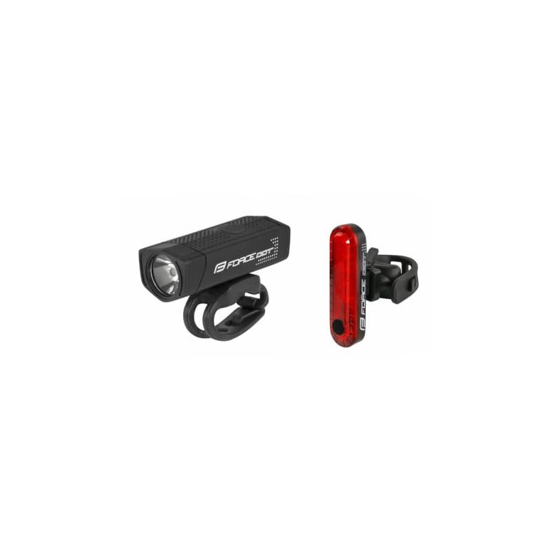 Svetlo na bicykel FORCE DOR USB FRONT REAR