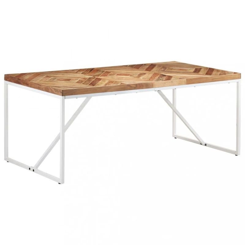 Jedálenský stôl hnedá / biela Dekorhome 2