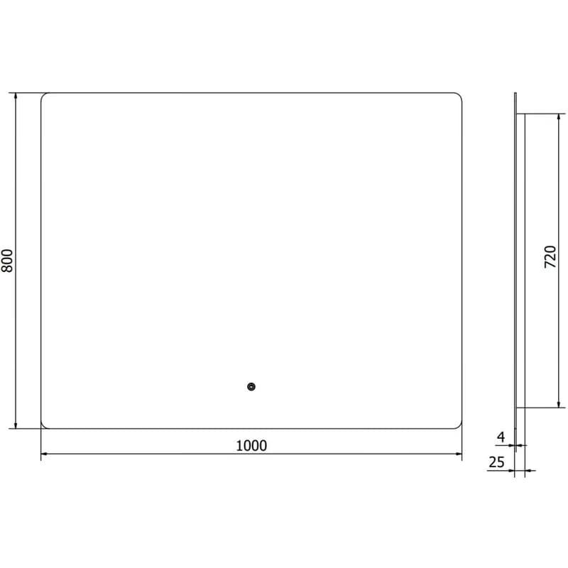 MEXEN - Sun zrkadlo s osvetlením 100 x 80, LED 6000K, 9807-100-080-611-00 6