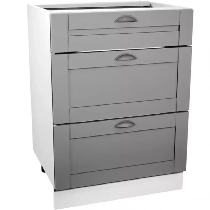 Kuchynská skrinka Linea D60S3 grey 1