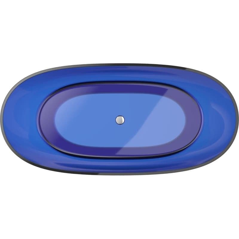 MEXEN - Pure sapphire voľne stojaca vaňa transparentna 170 x 80, korok chróm 58071708016 2