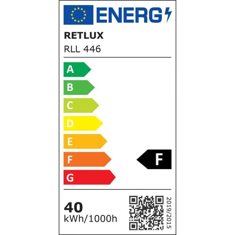 RLL 446 T120 E27 bulb 40W WW RETLUX 3