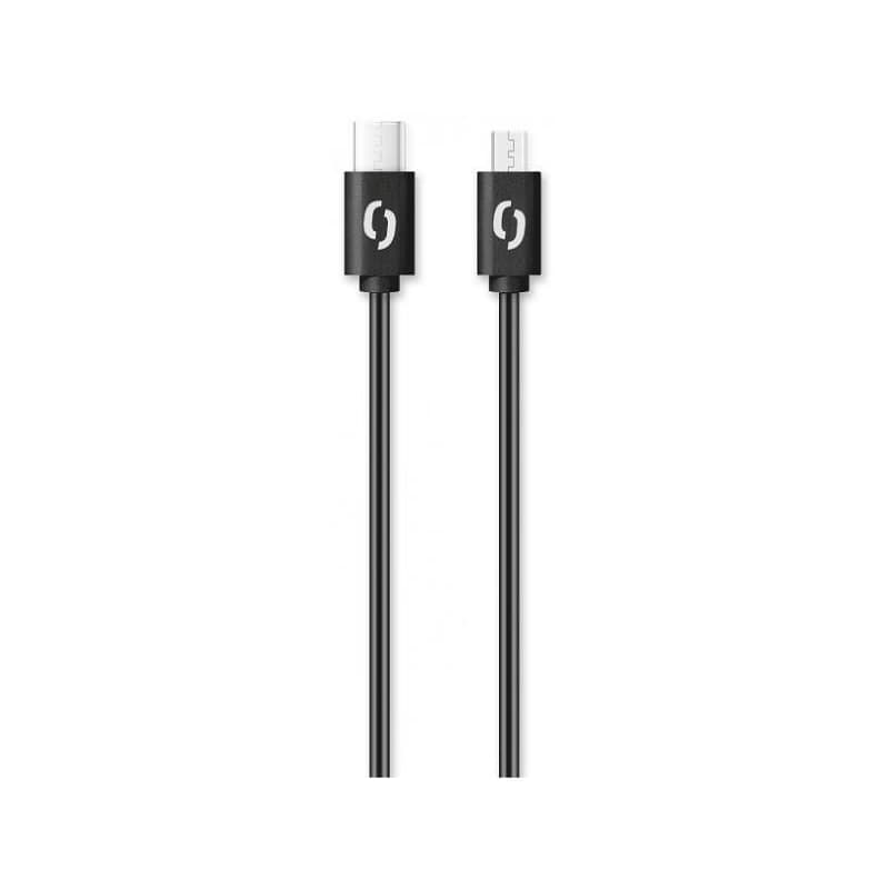 ALIGATOR Dátový kábel POWER 3A, USB-C/microUSB čierny 1