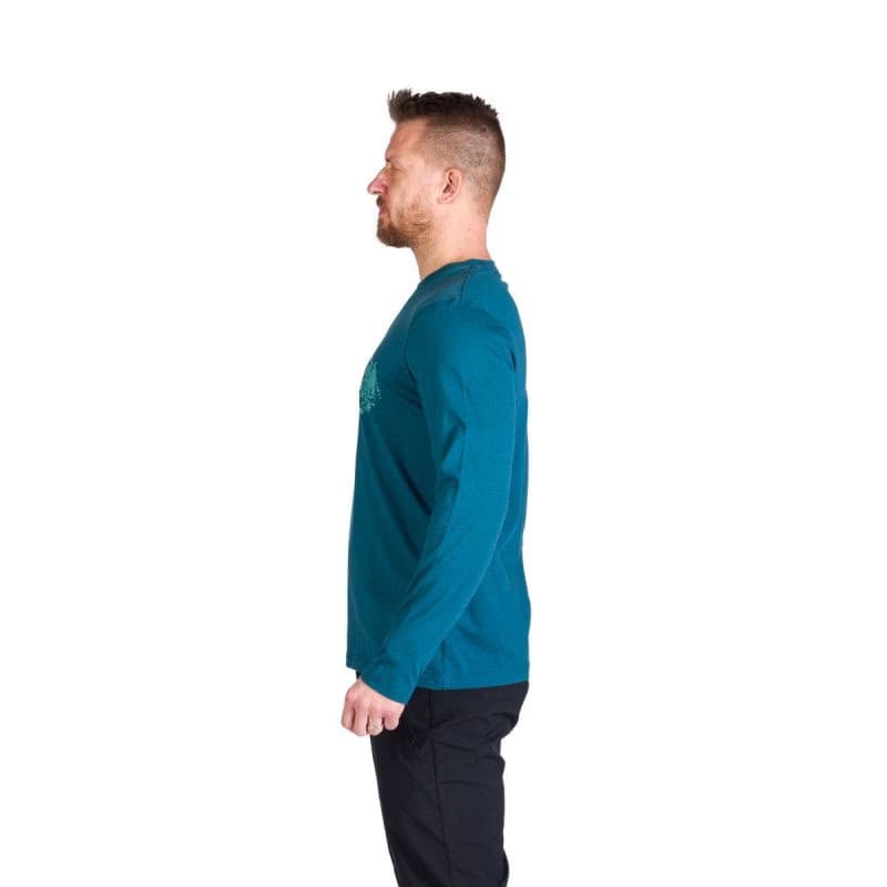 Pánske turistické tričko s dlhým rukávom NORTHFINDER STEWART-526inkblue 3