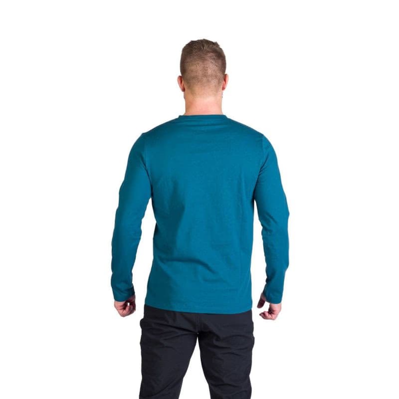 Pánske turistické tričko s dlhým rukávom NORTHFINDER STEWART-526inkblue 4