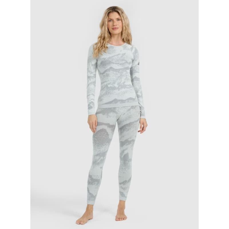 Dámske termo nohavice 4F SEAMLESS UNDERWEAR F209-WAW25USEAF209-11A-OFF WHITE ALLOVER 2