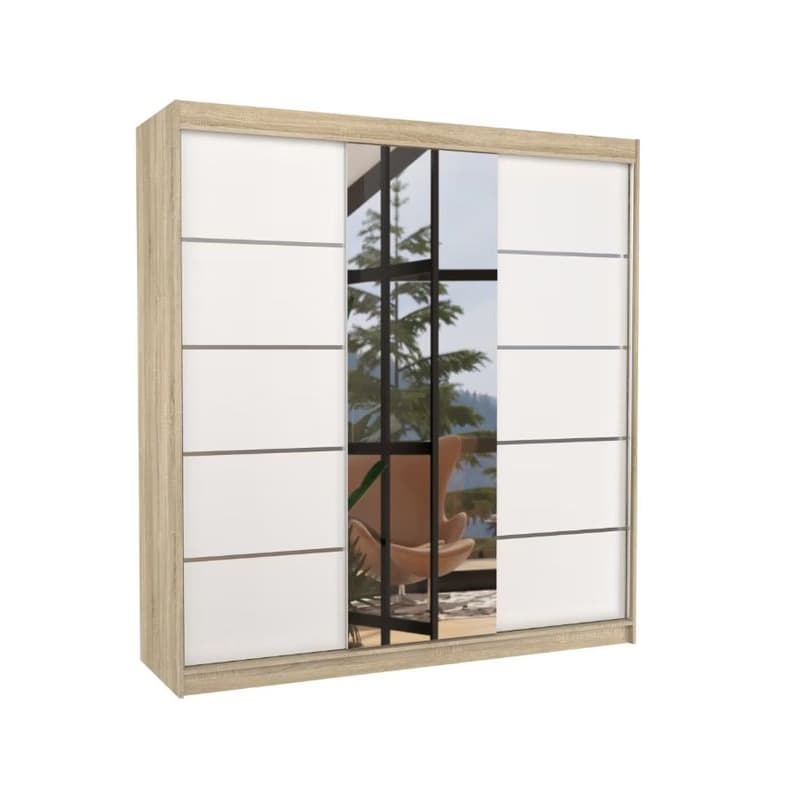 ArtAdrk Šatníková skriňa BERGEN  | dub sonoma/biela 200 cm 1