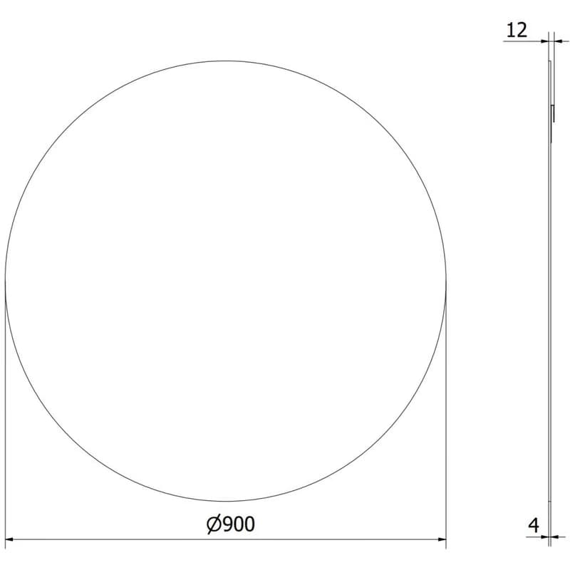 MEXEN - Alto zrkadlo 90 cm 9853-090-090-000-00 6
