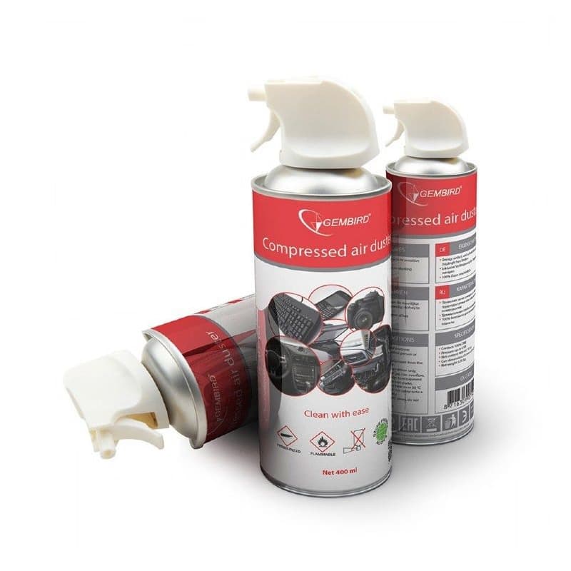 GEMBIRD Čistiaci spray, stlačený vzduch CK-CAD-FL400-01, 400ml 1