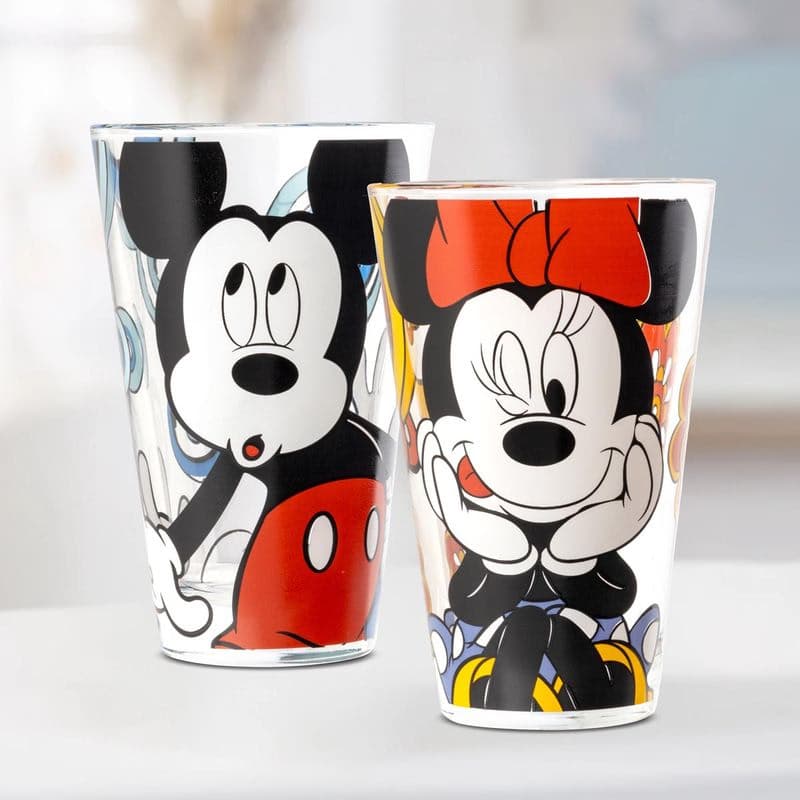 Poháre Mickey & Minnie, súprava 2 ks 1
