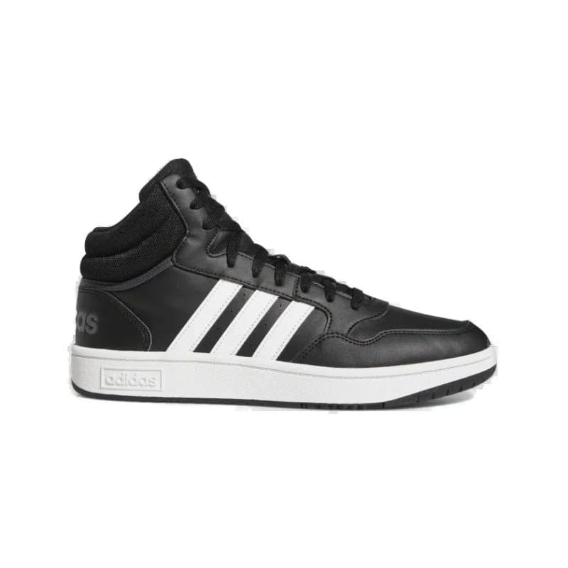 Pánska rekreačná obuv ADIDAS Hoops 3.0 Mid M core black cloud white grey six 2