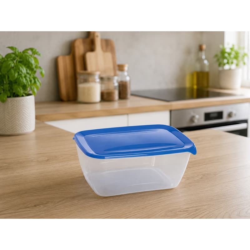 CURVER Dóza na potraviny FRESH & GO 5L | transparentná / modrá 1
