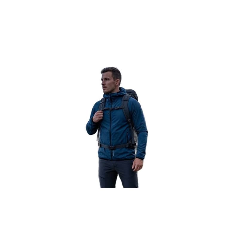 Pánska turistická bunda s kapucňou NORTHFINDER BENEDICTO-526inkblue