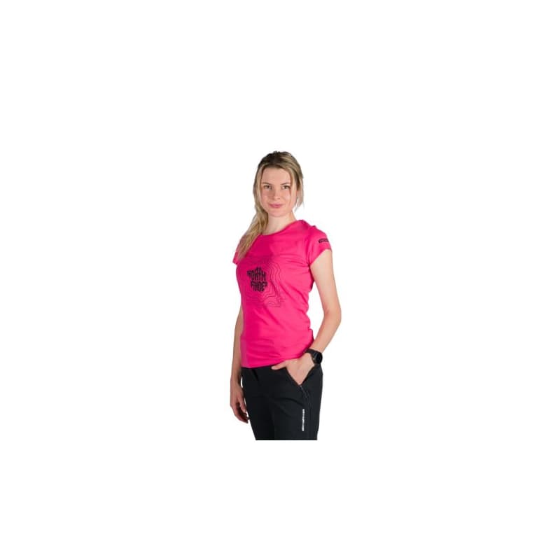 Dámske turistické tričko s krátkym rukávom NORTHFINDER MANDI-355pink 1