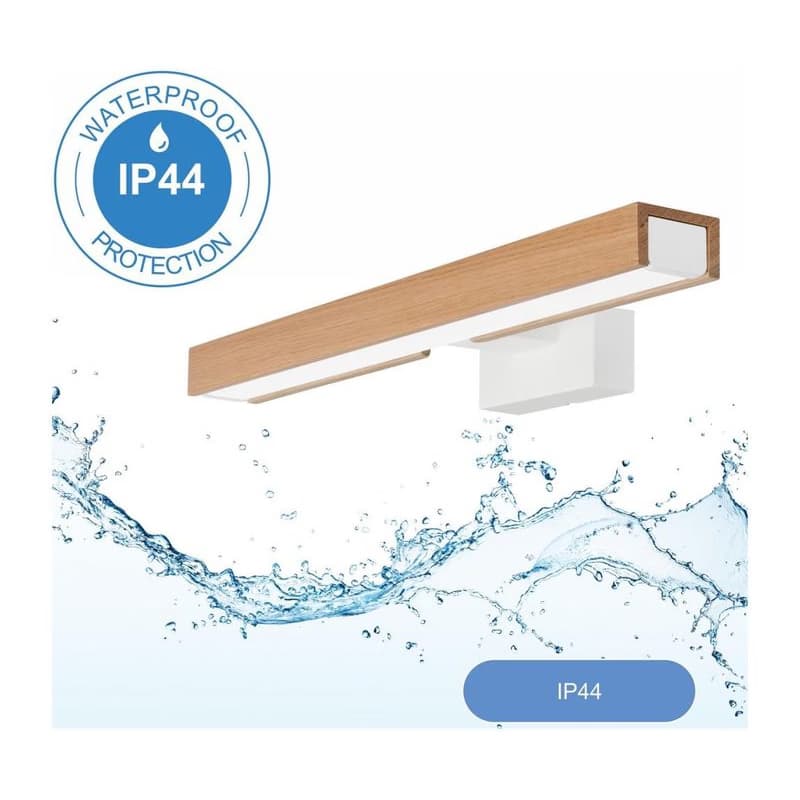 Brilagi- LED Kúpeľňové osvetlenie zrkadla WOODY MIRROR LED/8W/230V IP44 dub/biela 8590828607465