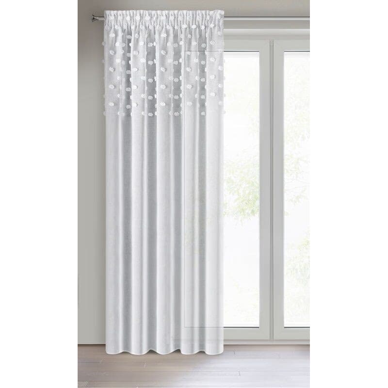 ArtFir Záves STELLA P | biela 140 x 270 cm 2