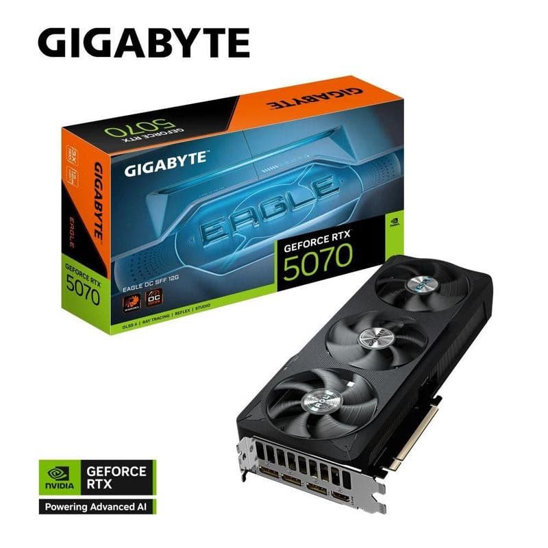 GIGABYTE VGA NVIDIA GeForce RTX 5070 EAGLE OC 12G, 12G GDDR7, 3xDP, 1xHDMI 1