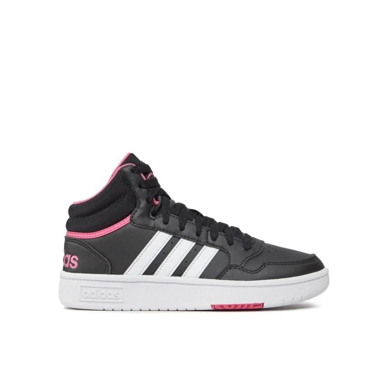 Dámska rekreačná obuv ADIDAS Hoops 3.0 Mid core black cloud white pink fusion 2