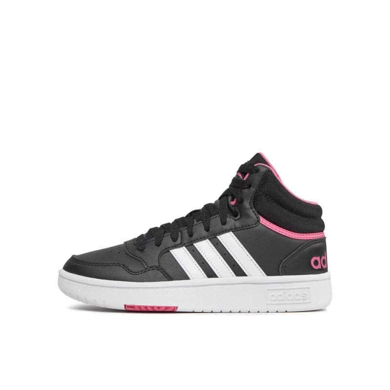 Dámska rekreačná obuv ADIDAS Hoops 3.0 Mid core black cloud white pink fusion 3