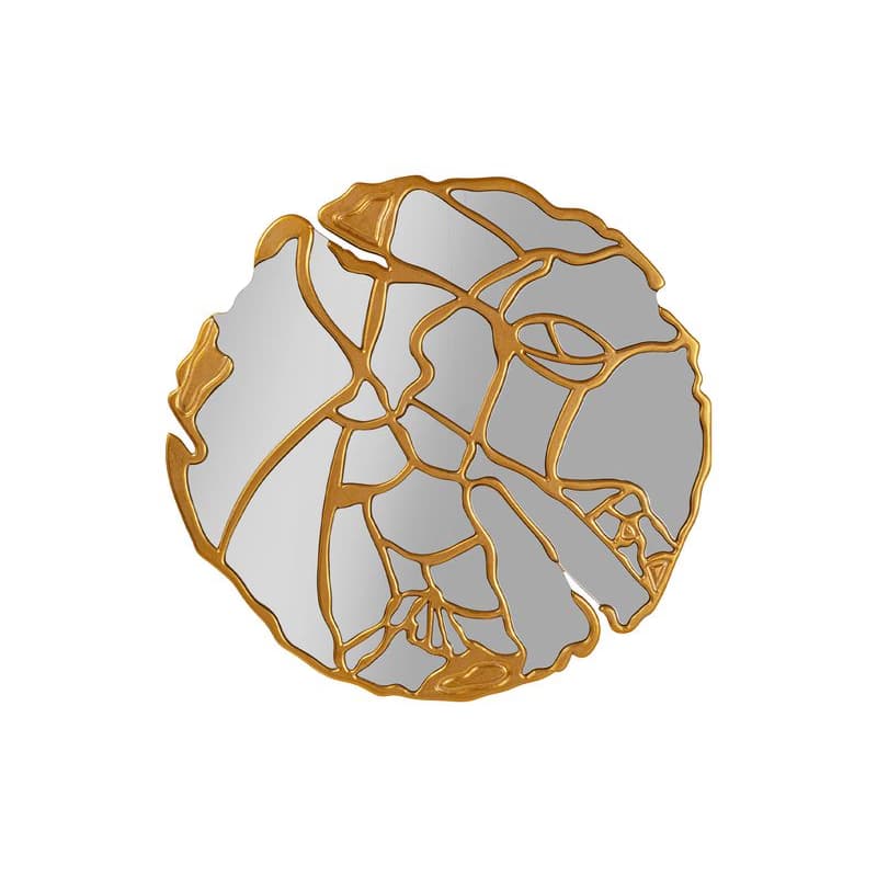 Pieces zrkadlo zlaté Ø100 cm 1