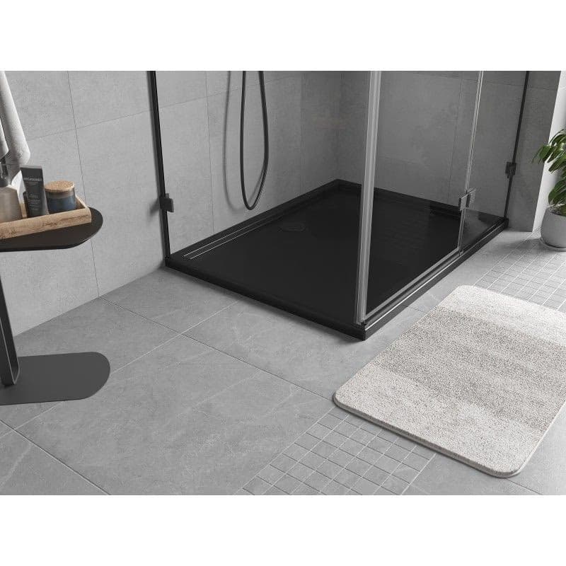MEXEN - Flow sprchová vanička obdĺžniková slim 75 x 95, čierna mat 46R707595 2