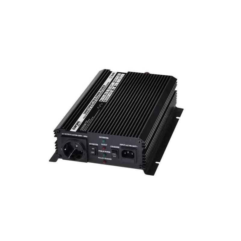 Menič napätia Carspa UPS1000-12 12V/230V 1000W s nabíjačkou 12V/10A a funkciou UPS