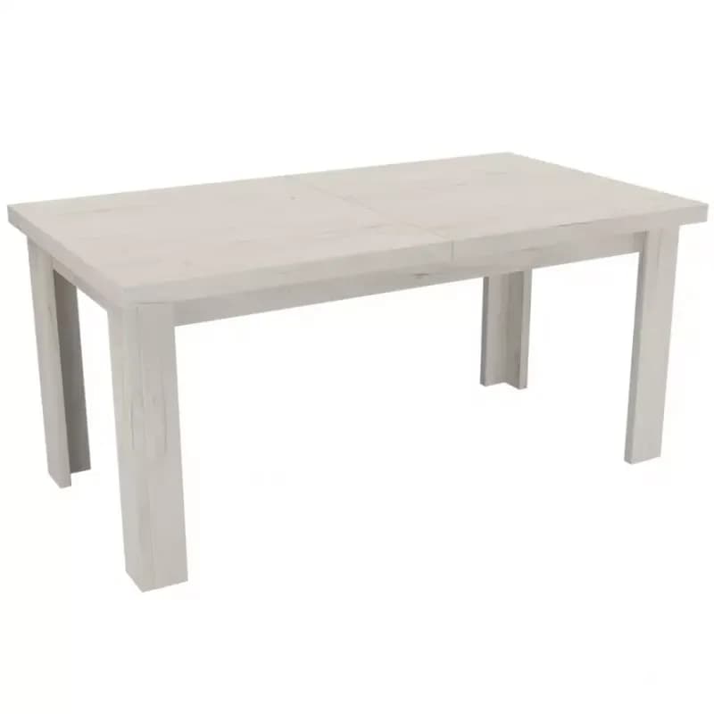 Rozkladací stôl veľký Kora 160/200x90cm kraft biely