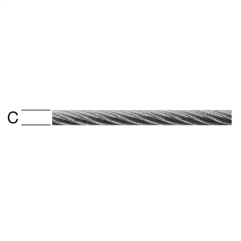 Oceľové Lano – Priemer 2 mm - Tovar na Mieru 1