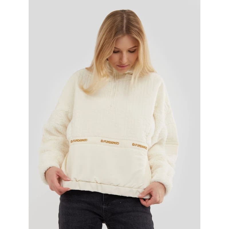 Dámska flisová mikina FUNDANGO Calypso Hybrid Pullover-240-mustard 3