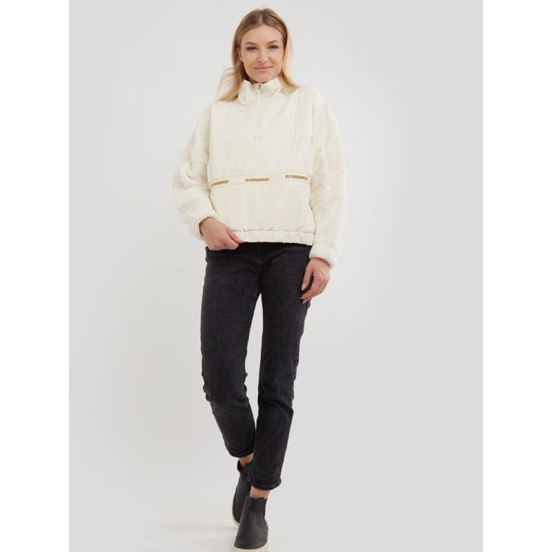 Dámska flisová mikina FUNDANGO Calypso Hybrid Pullover-240-mustard 4