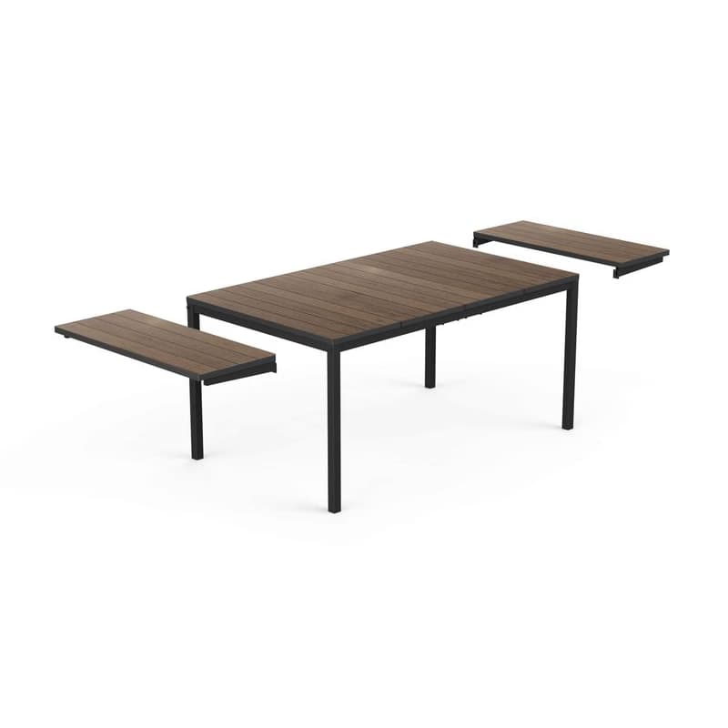 KETER Rozkladací záhradný stôl DEPORTO | 200-280cm walnut / graphite 2