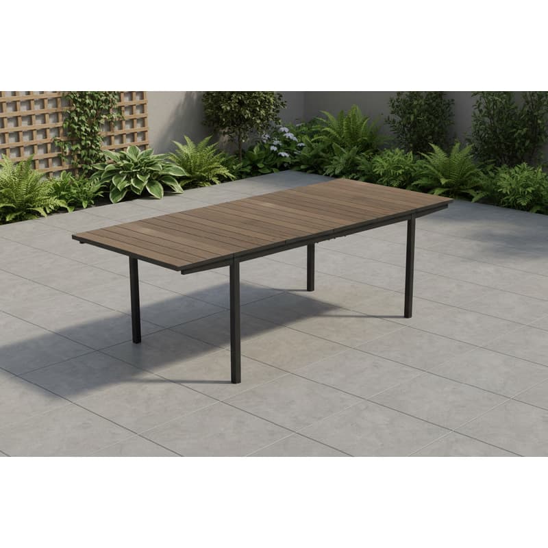 KETER Rozkladací záhradný stôl DEPORTO | 200-280cm walnut / graphite 3