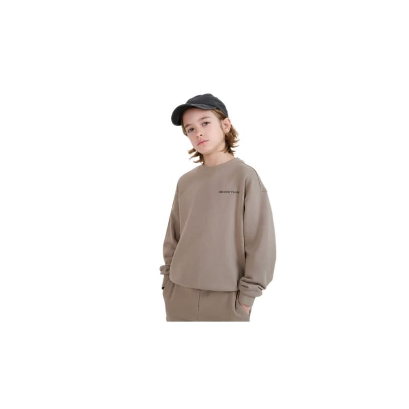 Chlapčenská mikina 4F JUNIOR SWEATSHIRT-JWSS25TSWSM1713-83S-BEIGE 1