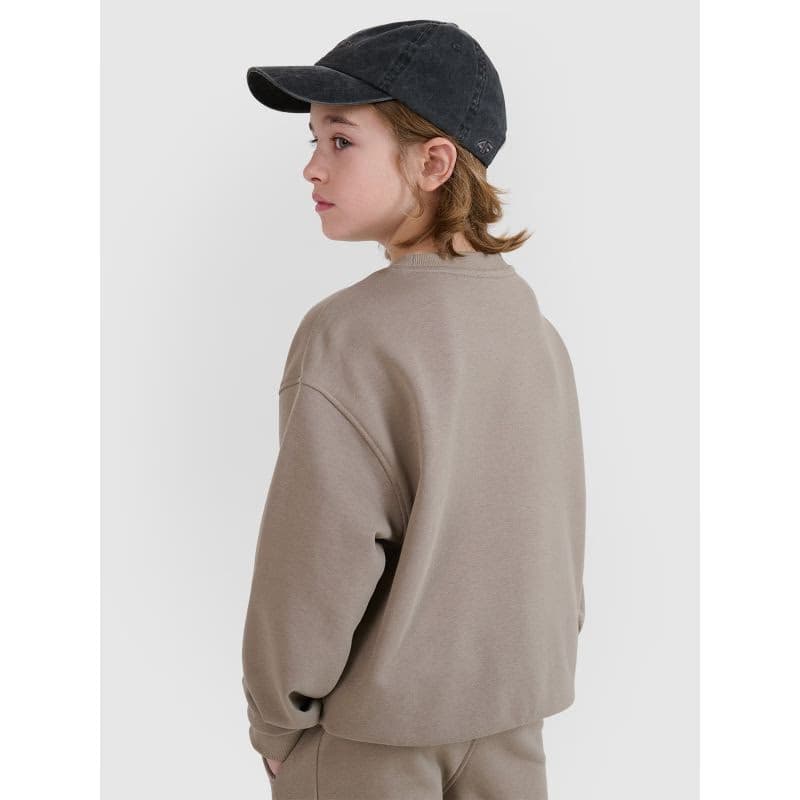 Chlapčenská mikina 4F JUNIOR SWEATSHIRT-JWSS25TSWSM1713-83S-BEIGE 3
