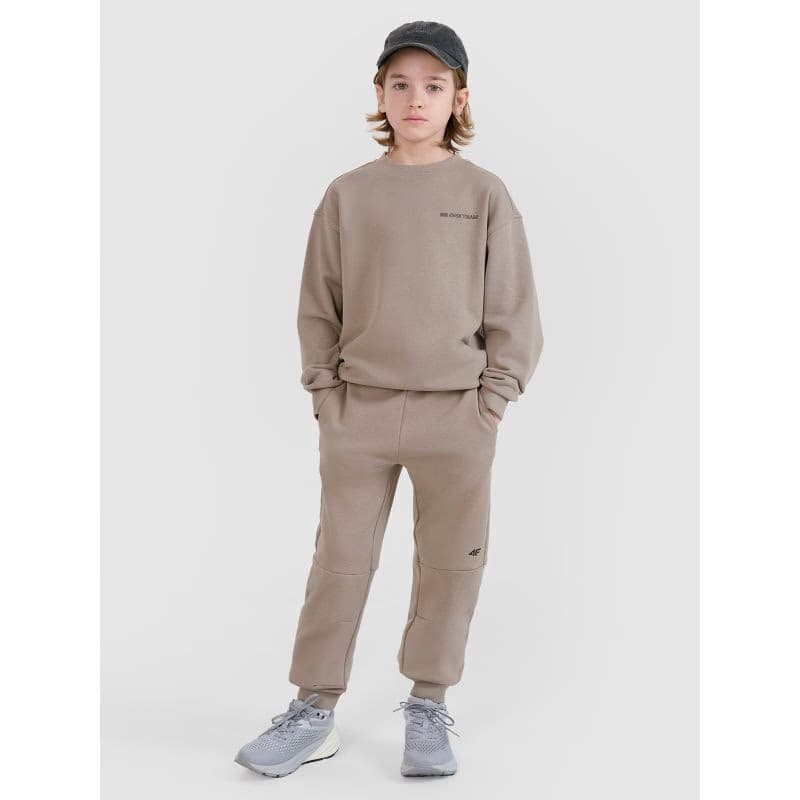 Chlapčenská mikina 4F JUNIOR SWEATSHIRT-JWSS25TSWSM1713-83S-BEIGE 4
