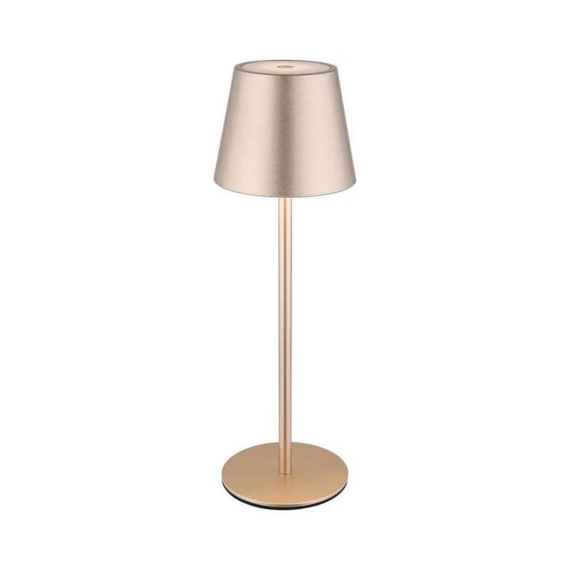 Globo 58488CH-LED Dotyková stmievateľná nabíjacia vonkajšia stolná lampa VANNIE 3W/5V IP54 1800mAh mosadz 58488CH 1