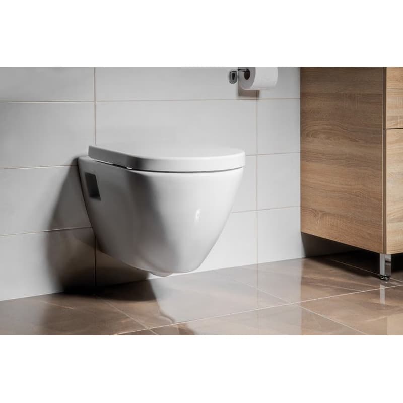 AQUALINE - NERA závesná WC misa, 35,5x50cm, biela NS952 3