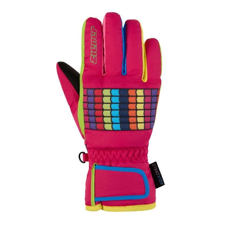 Juniorské lyžiarske rukavice ZIENER Lamil-Z AS-115015-766-Pop pink 2