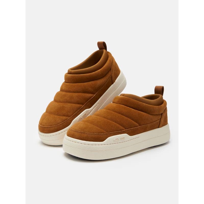 Nízke zimné topánky MOON BOOT MB PARK SOFT SUEDE-M008 COGNAC 2