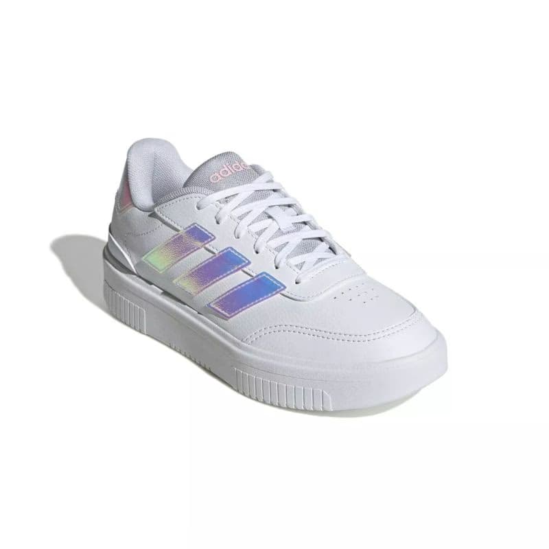 Dámska rekreačná obuv ADIDAS Courtblock Bold W cloud white cloud white clear pink 3