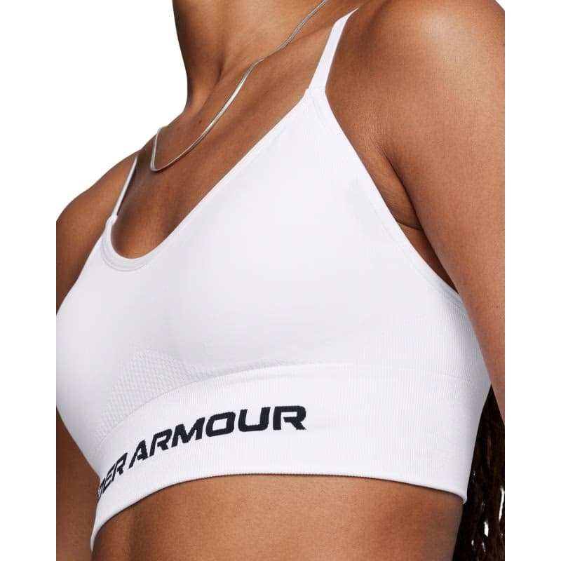 Dámska tréningová športová podprsenka UNDER ARMOUR Vanish Seamless Low Bra-WHT 2