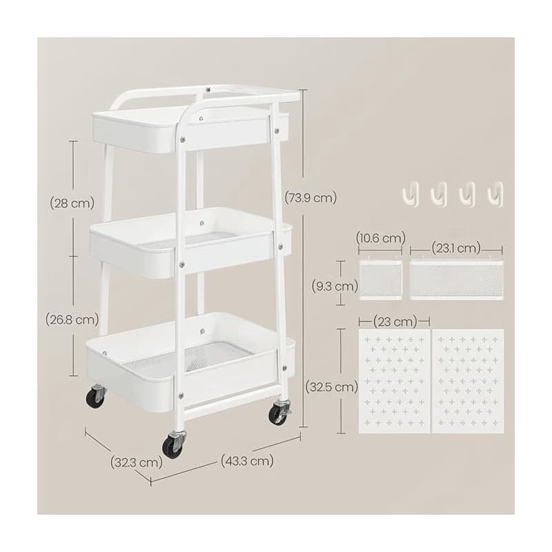 Pojazdný úložný vozík APV-E1037 Autronic 6