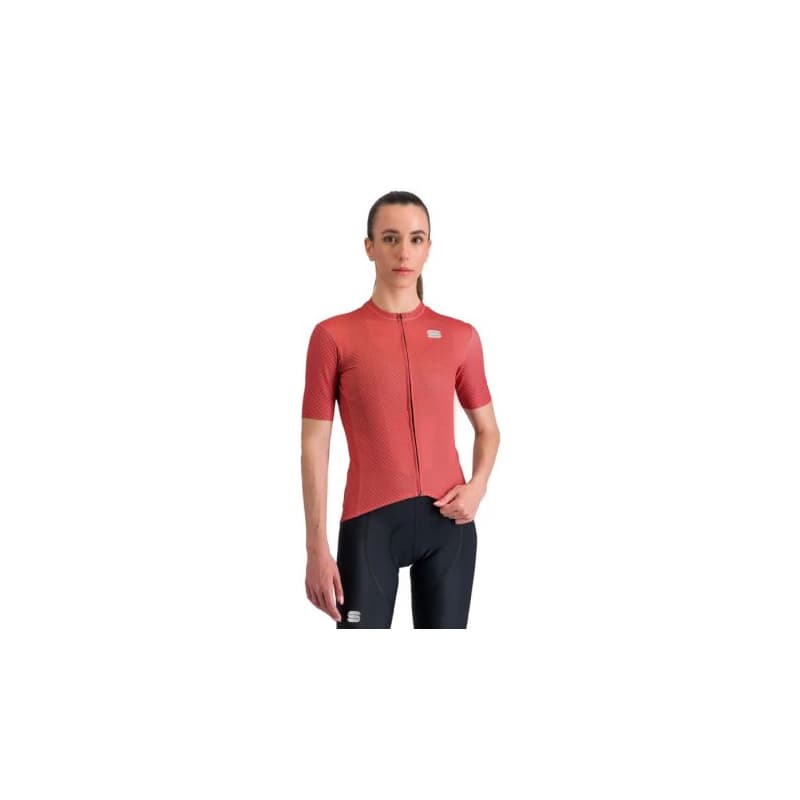 Dámsky cyklistický dres s krátkym rukávom SPORTFUL Checkmate w jersey, pompelmo mauve