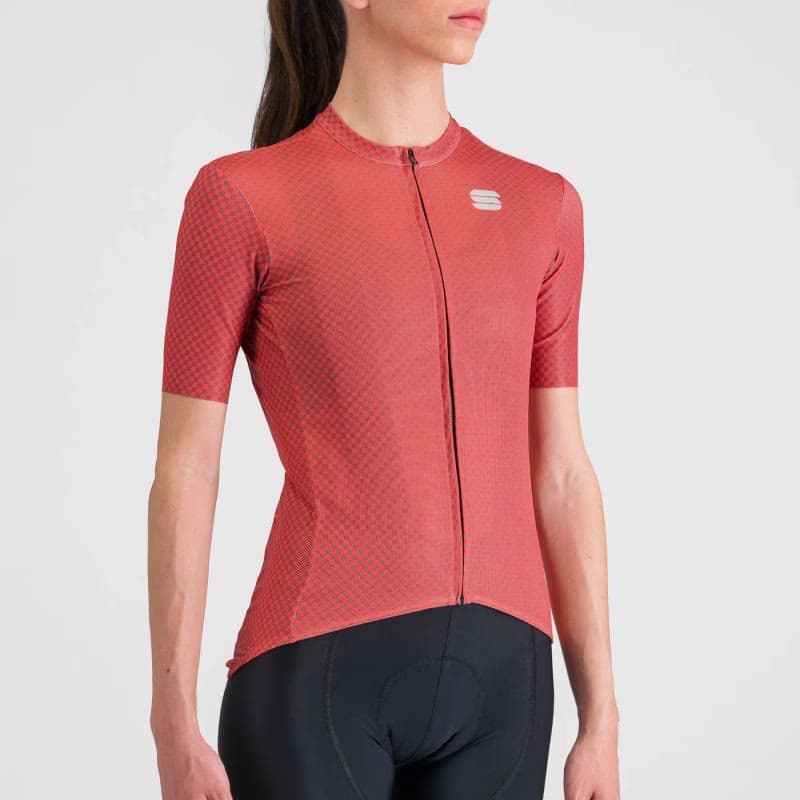Dámsky cyklistický dres s krátkym rukávom SPORTFUL Checkmate w jersey, pompelmo mauve 4