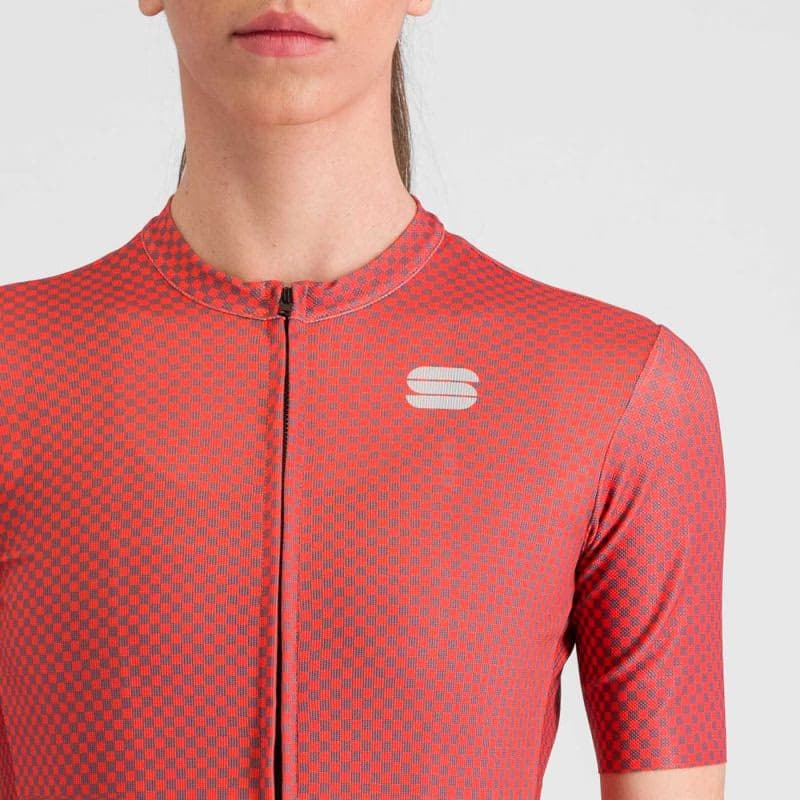 Dámsky cyklistický dres s krátkym rukávom SPORTFUL Checkmate w jersey, pompelmo mauve 5